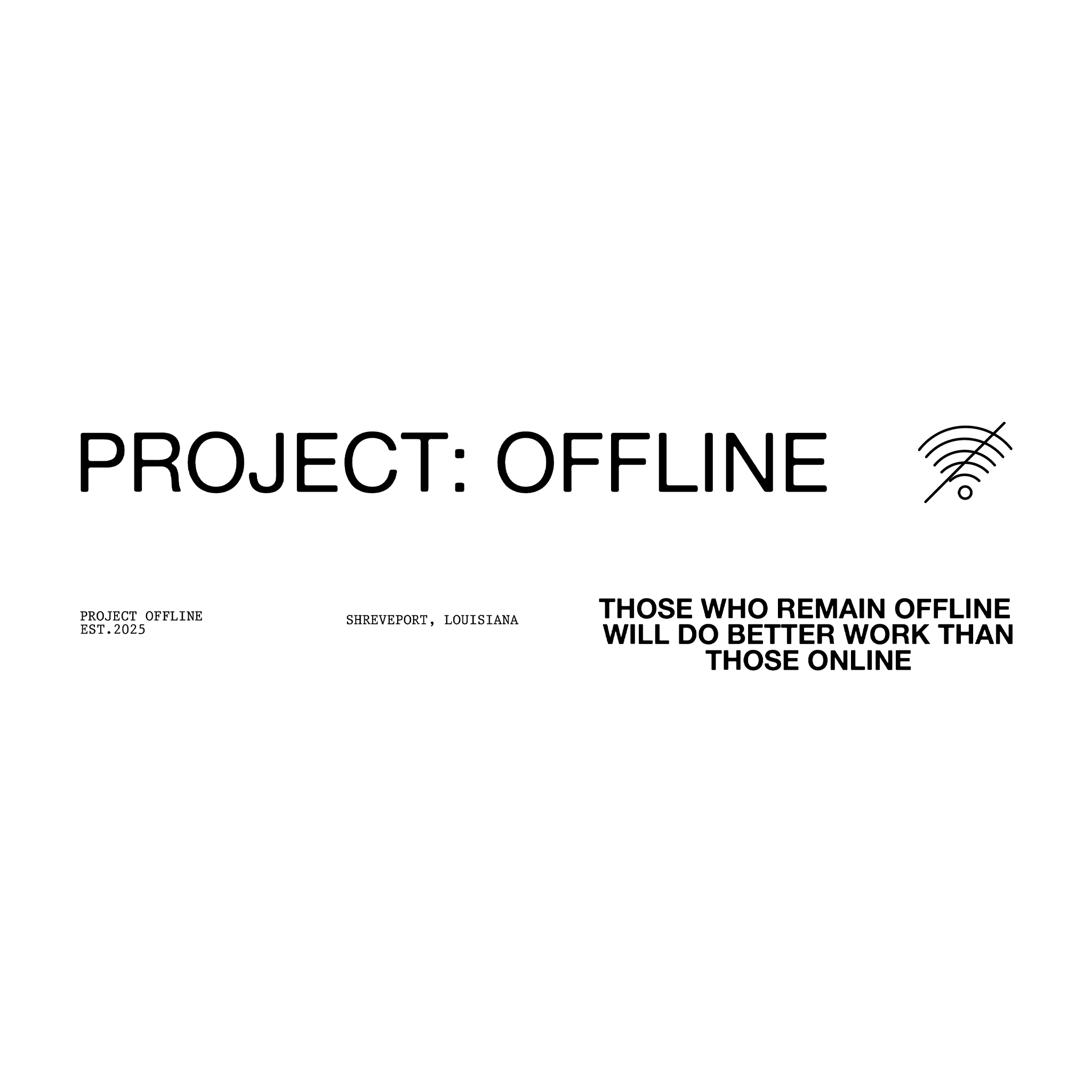 Project Offline Tee 001